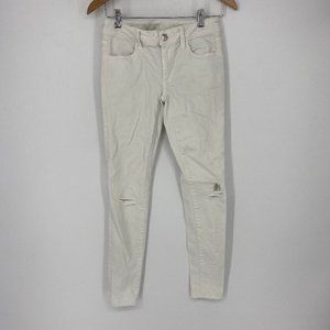 AEO | Size 0. White Distressed Jegging Jeans
